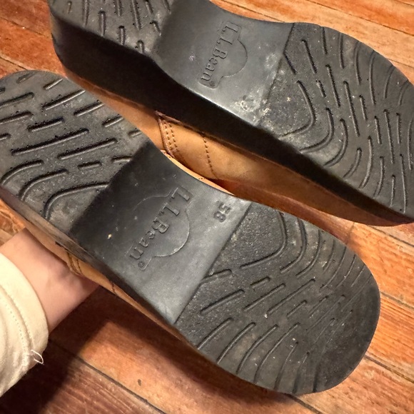 L.L. Bean Light Brown Suede Slip-On Shoes clogs size 7.5 eu 38 - Picture 4 of 5